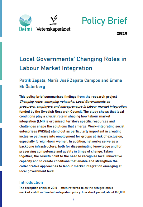 The front page of the publication